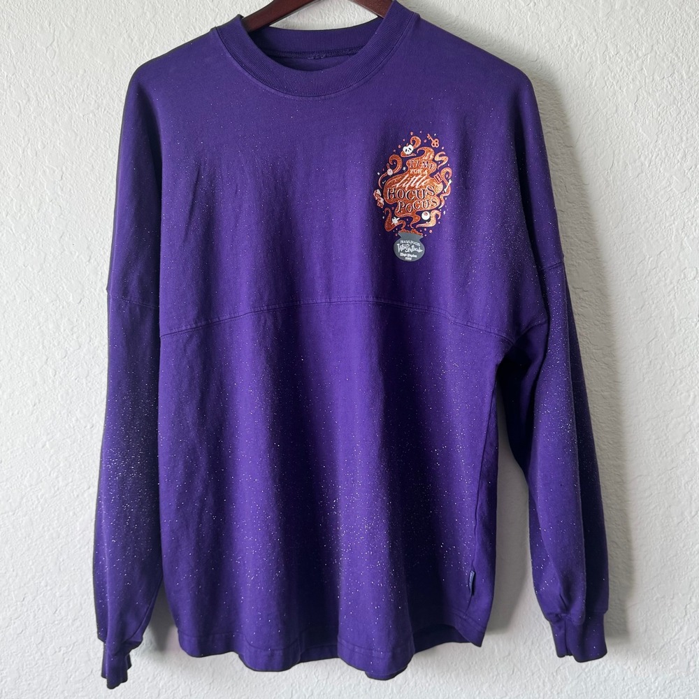 Disney Parks S Hocus Pocus Villain Spelltacular Spirit Jersey Purple Glitter